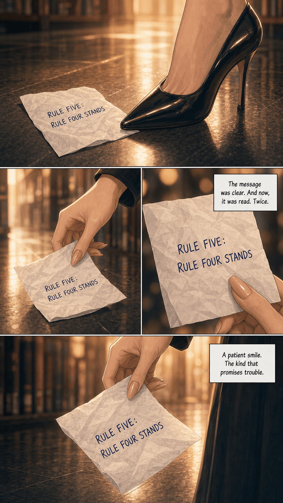 Rule Four, page 7 of 8, Romance Webtoon style