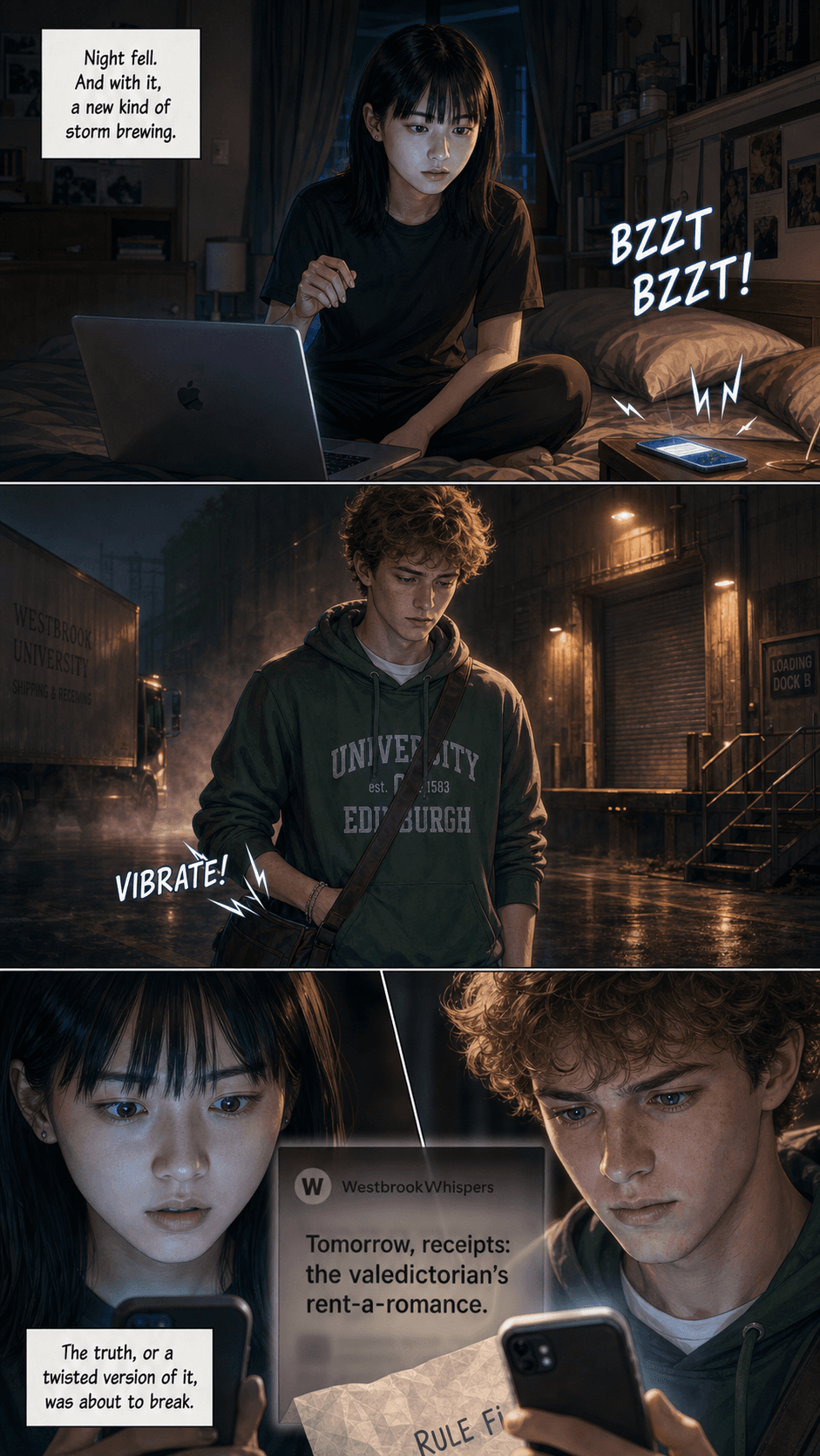 Rule Four, page 8 of 8, Romance Webtoon style