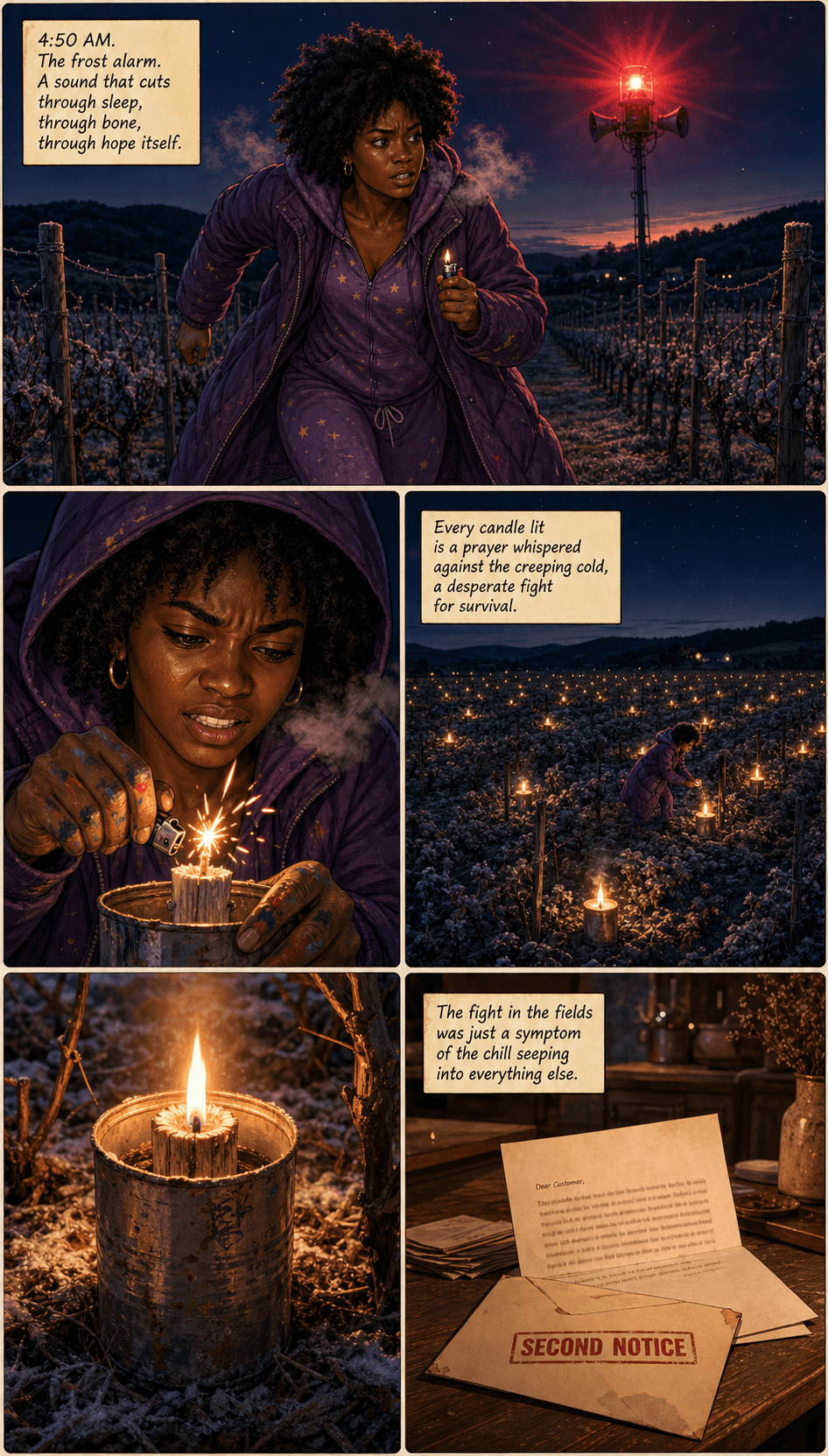 Frost Candles, page 1 of 9, Love Story style