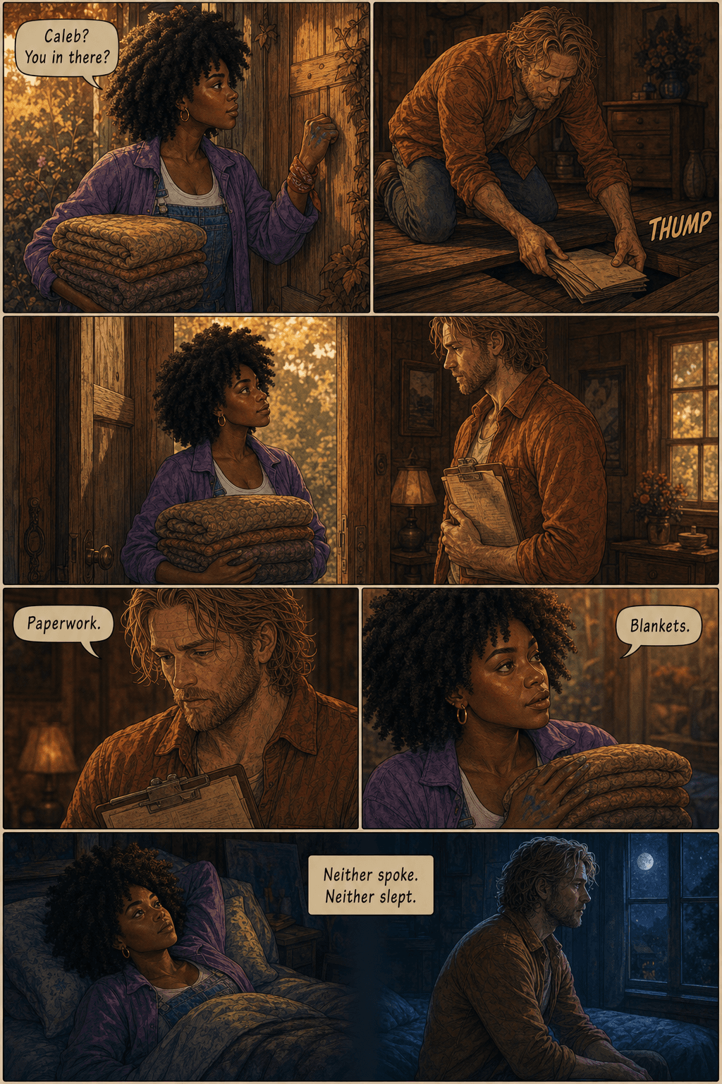 The Ridge Cabin, page 1 of 8, Love Story style