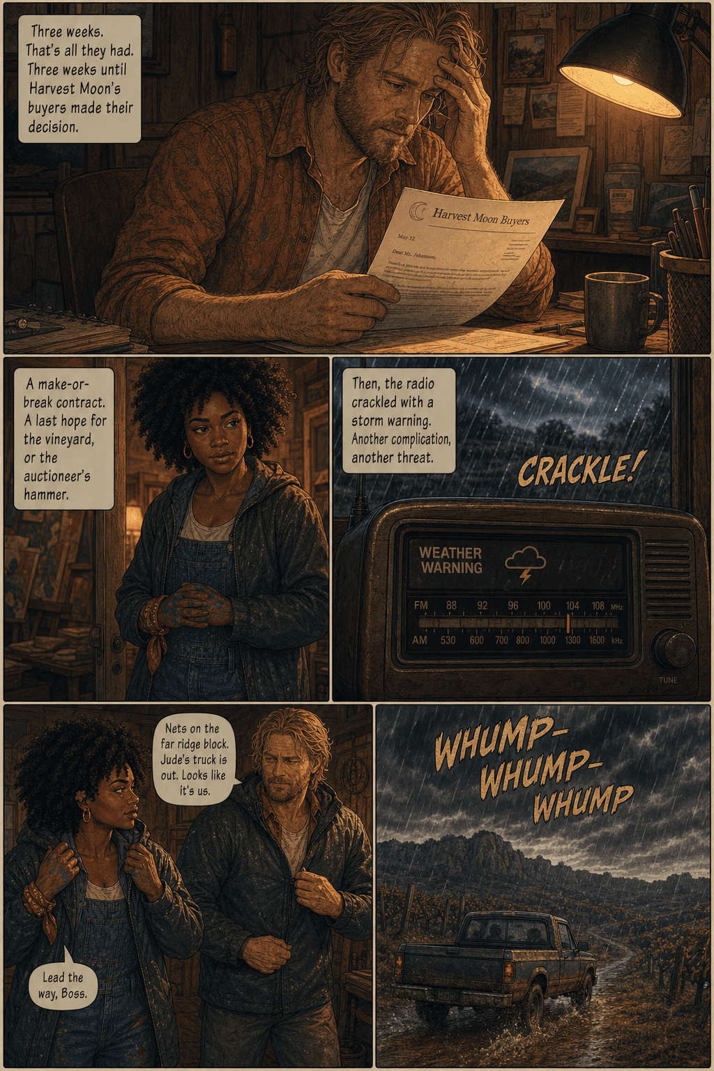 The Ridge Cabin, page 4 of 8, Love Story style