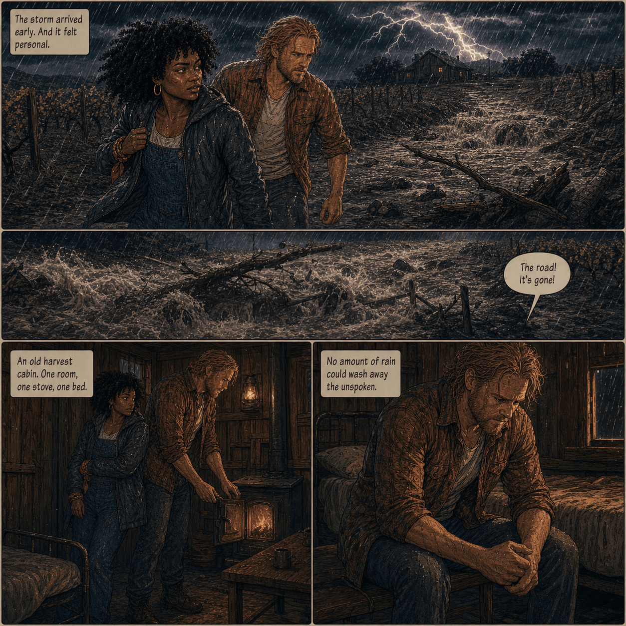 The Ridge Cabin, page 5 of 8, Love Story style