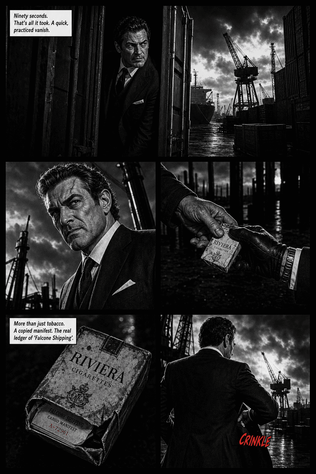 The Rat at the Table, page 4 of 8, Crimson Noir style