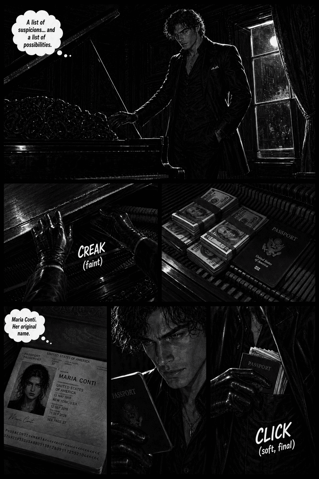 Maria Conti, page 7 of 8, Crimson Noir style