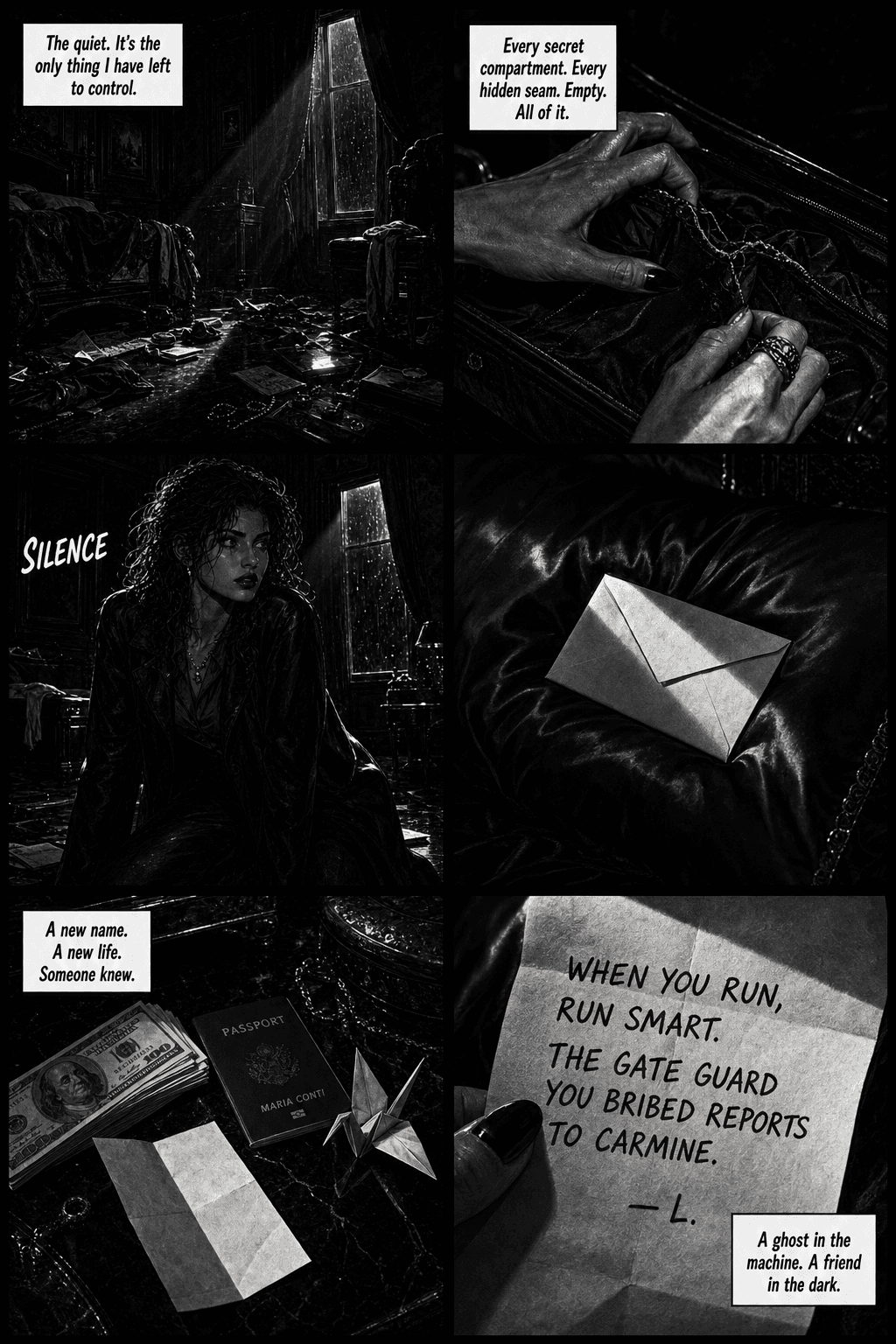 Run Smart, page 1 of 8, Crimson Noir style