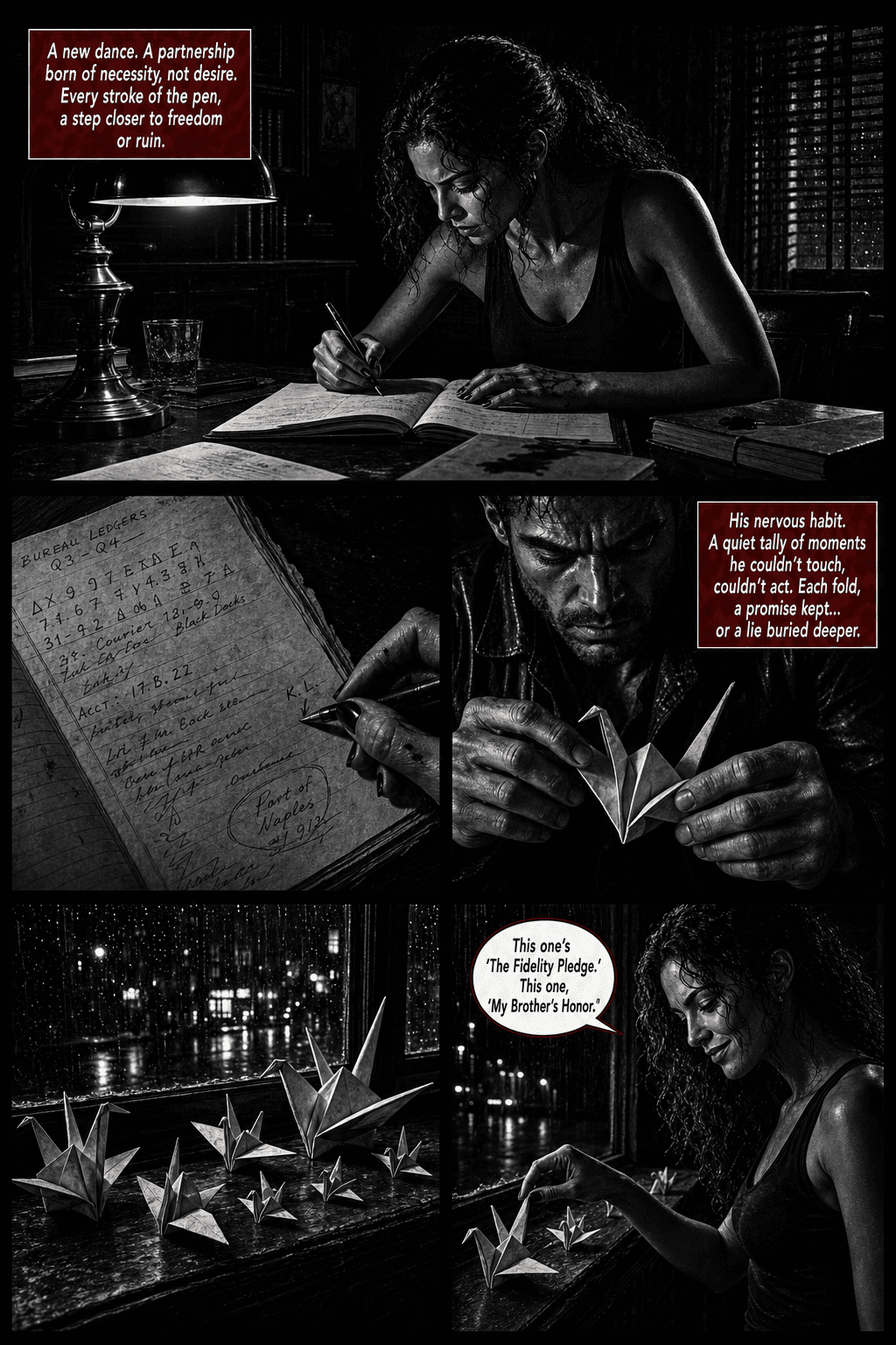 The Cannery Trap, page 3 of 8, Crimson Noir style