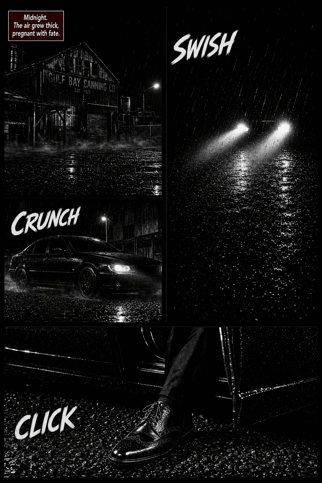 The Cannery Trap, page 8 of 8, Crimson Noir style