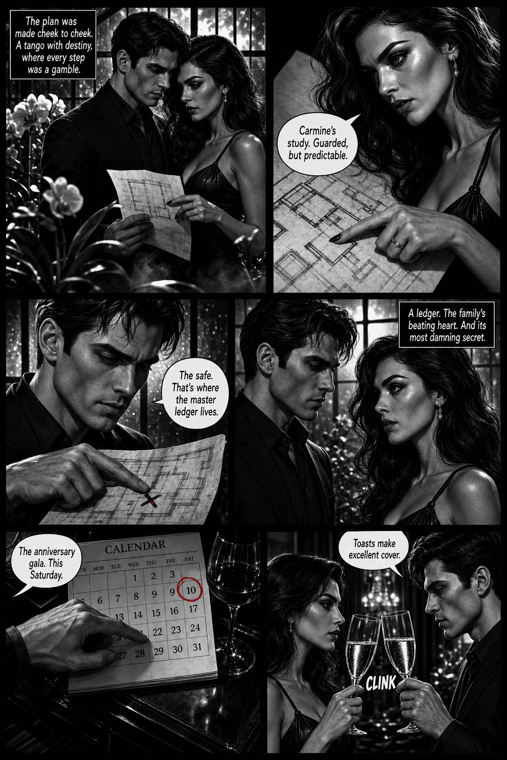 The Hood, page 5 of 8, Crimson Noir style