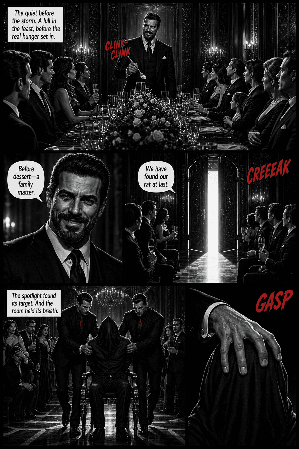 The Hood, page 8 of 8, Crimson Noir style
