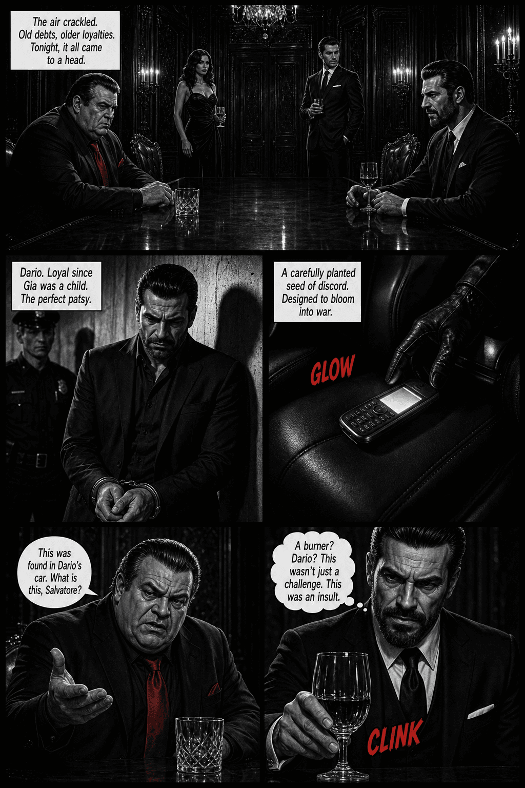 Going Somewhere?, page 1 of 9, Crimson Noir style