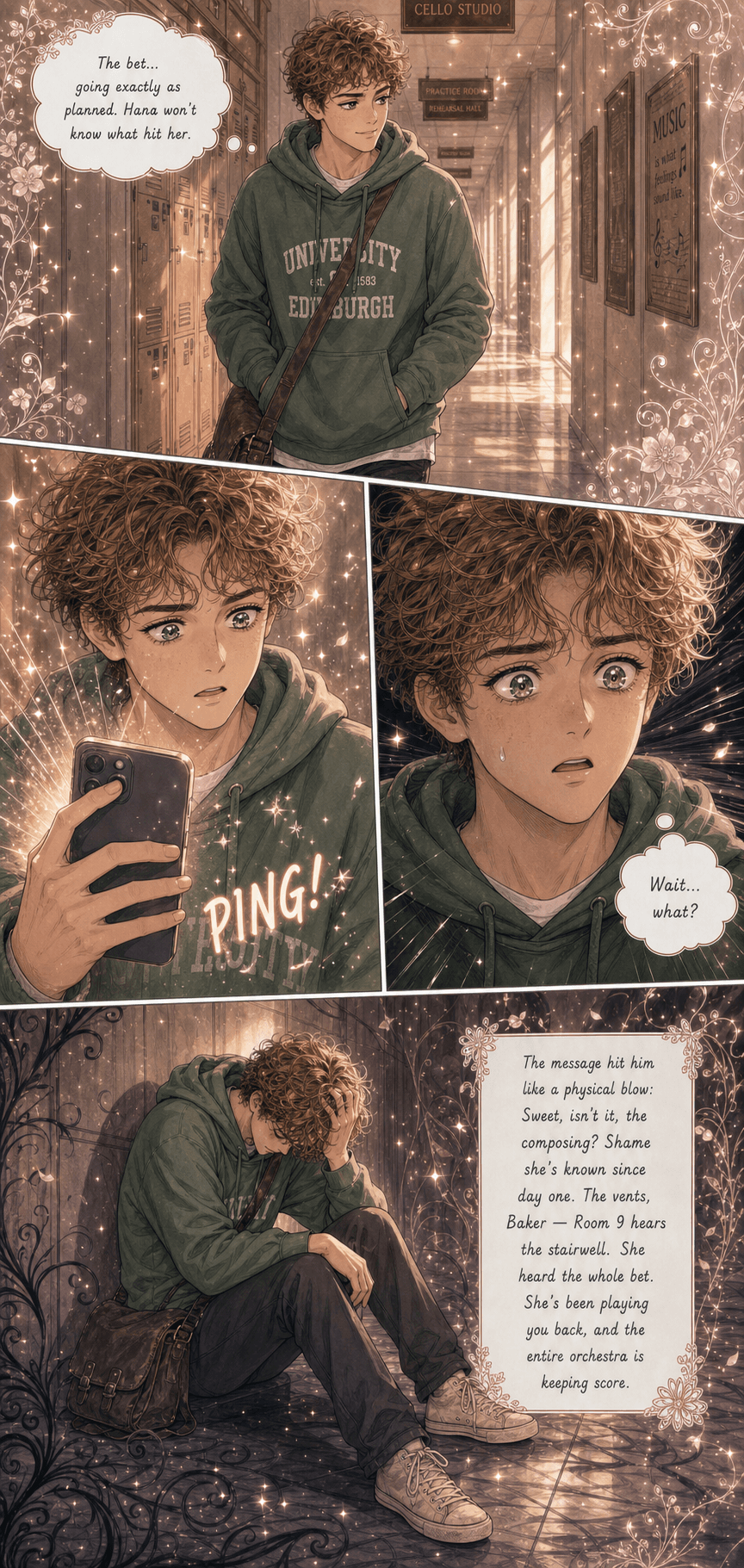 The Podium, page 3 of 8, Shojo style