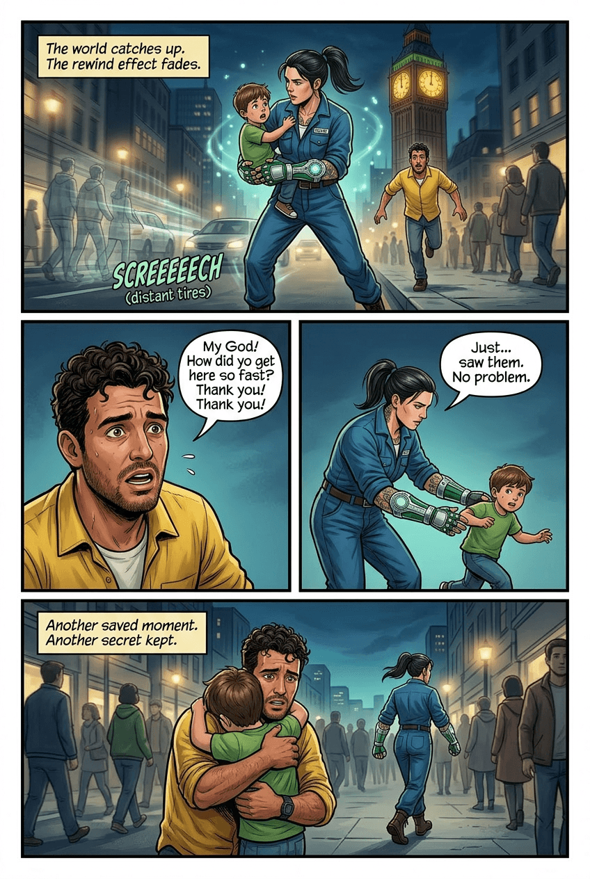 Nine Seconds, page 4 of 5, Superhero style