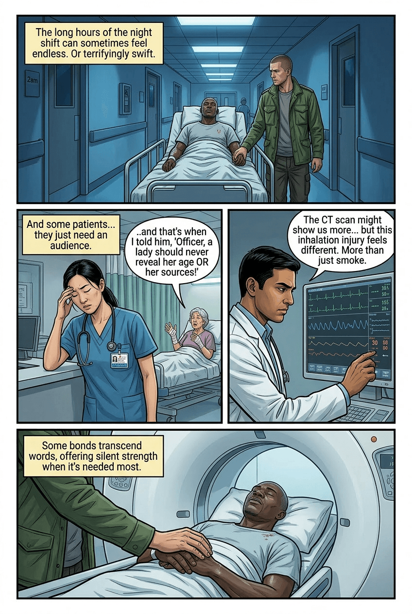 The Longest Night Shift, page 3 of 5, Slice of Life style