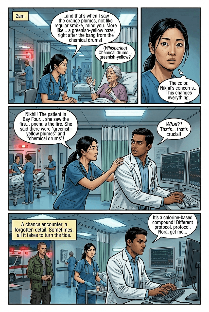 The Longest Night Shift, page 4 of 5, Slice of Life style