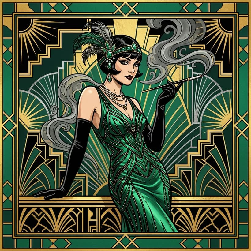 Art Deco Glamour style example