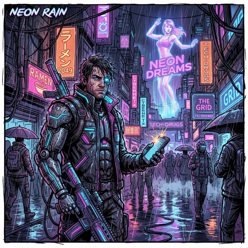 Cyberpunk style example