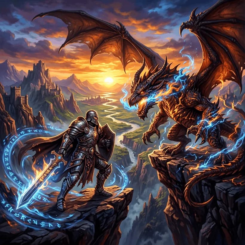 Fantasy Epic art style, example generated with Comikaze