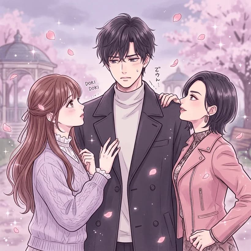 Love Triangle art style, example generated with Comikaze
