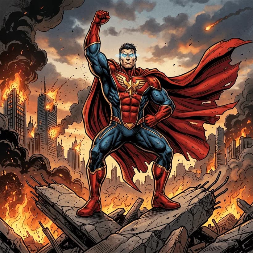 Superhero style example