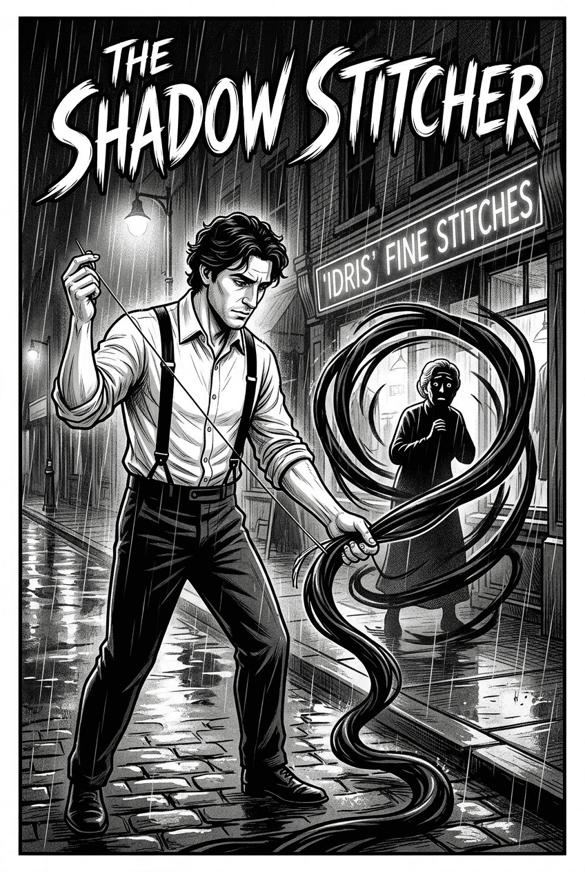 The Shadow Stitcher, a 5-page comic made with Comikaze