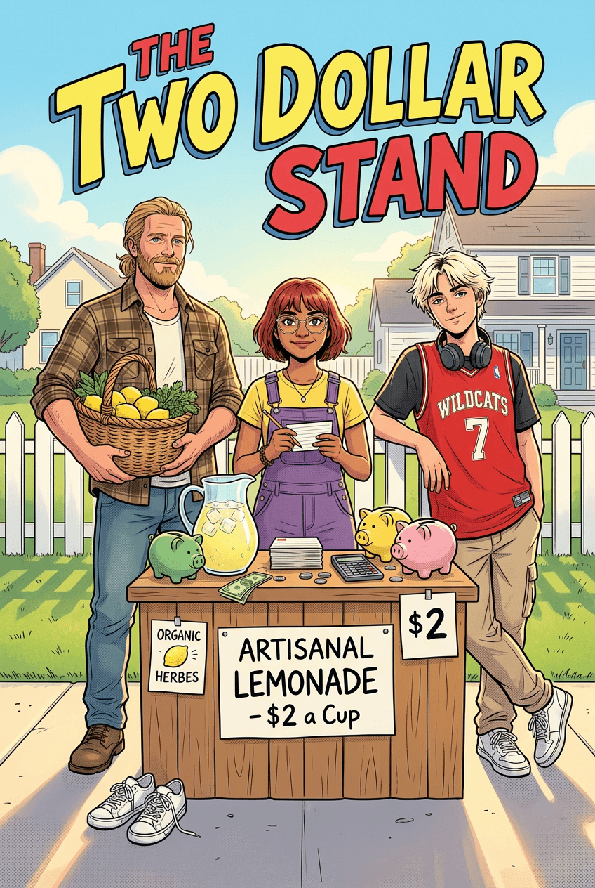 The Two Dollar Stand, a 5-page comic made with Comikaze
