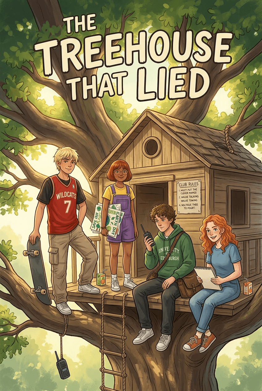 The Treehouse That Lied, a 5-page comic made with Comikaze