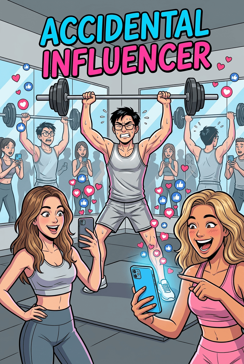 Accidental Influencer, a 5-page comic made with Comikaze