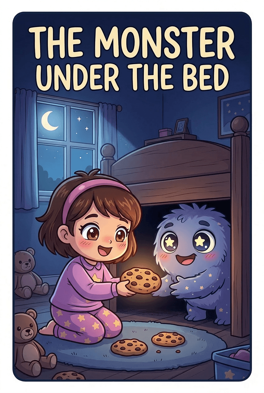 The Monster Under the Bed, a 5-page comic made with Comikaze