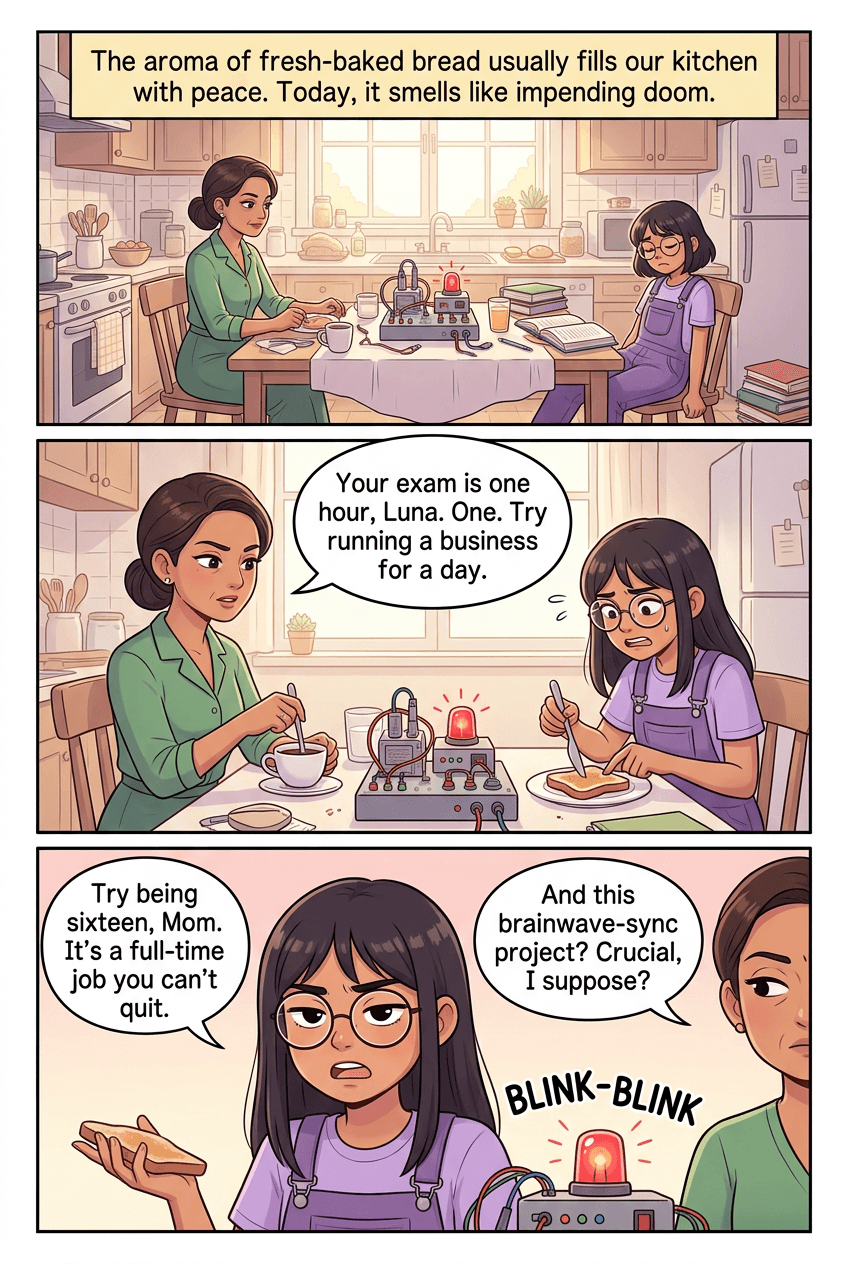 Switch Day, page 1 of 10, Webtoon style