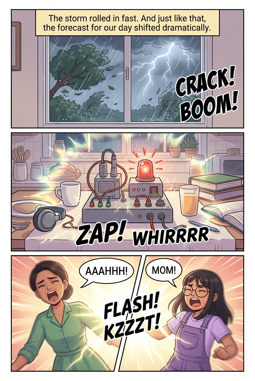 Switch Day, page 2 of 10, Webtoon style