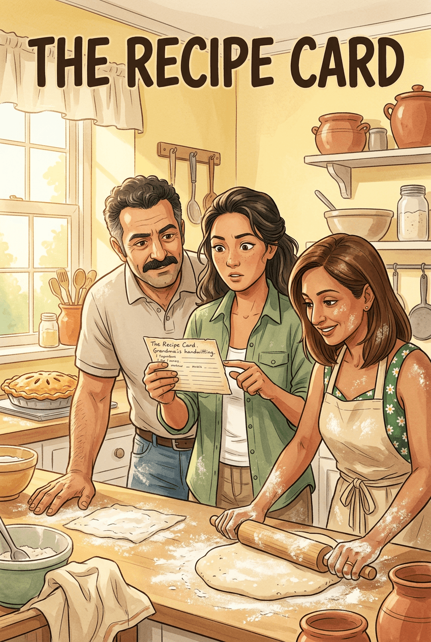 The Recipe Card, a 5-page comic made with Comikaze