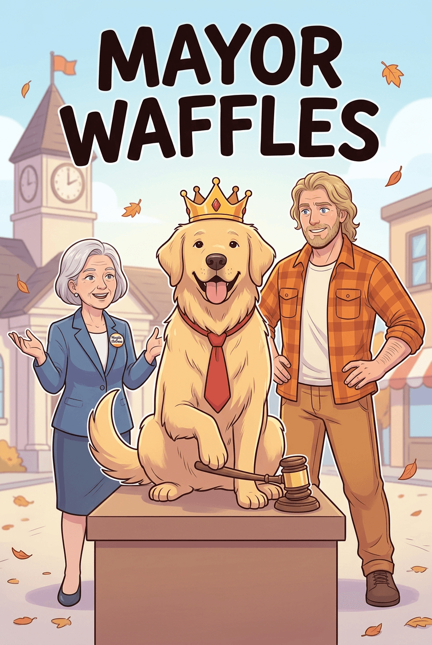 Mayor Waffles, comic cover