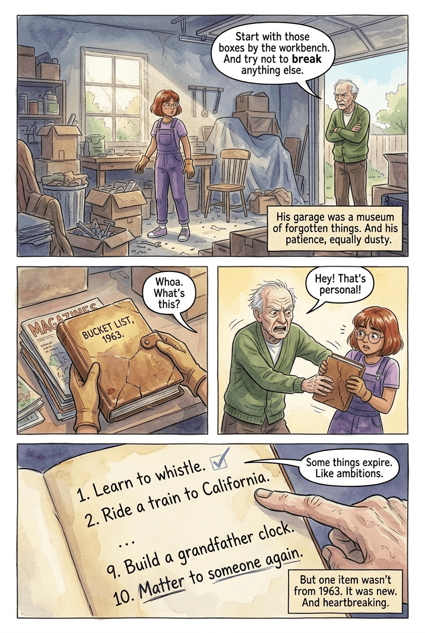 The 1963 List, page 2 of 10, Watercolor style