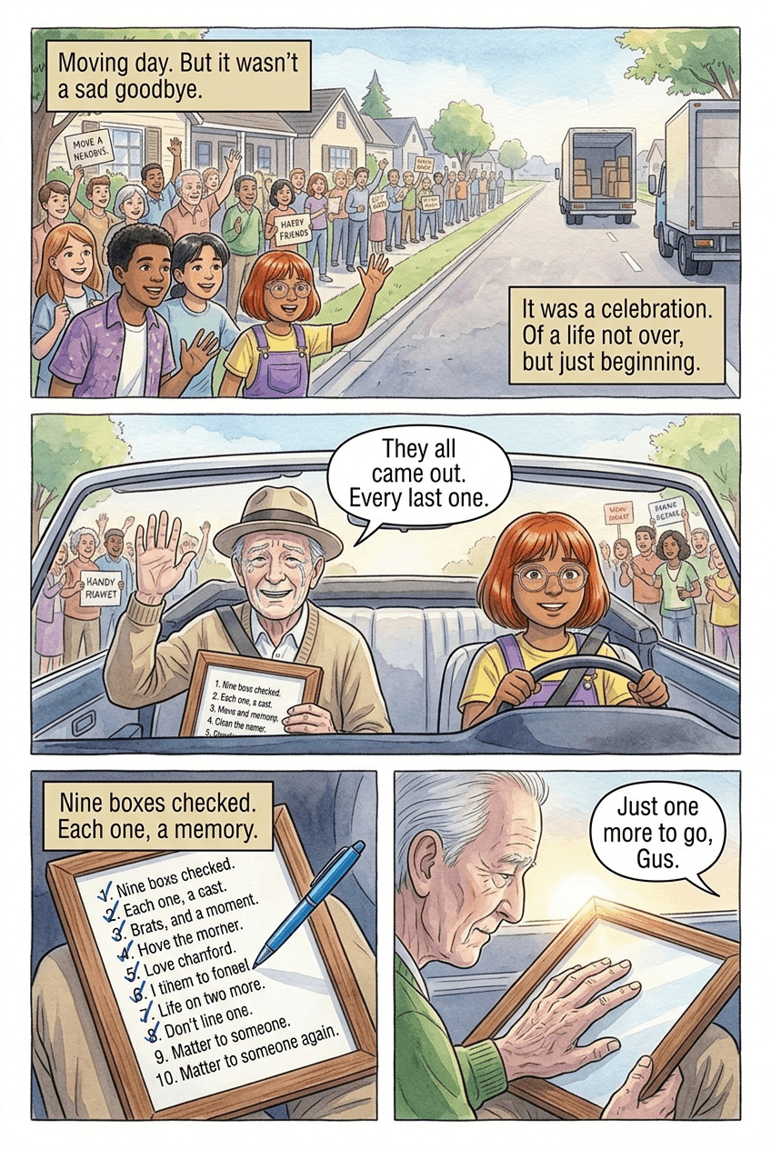 The 1963 List, page 9 of 10, Watercolor style