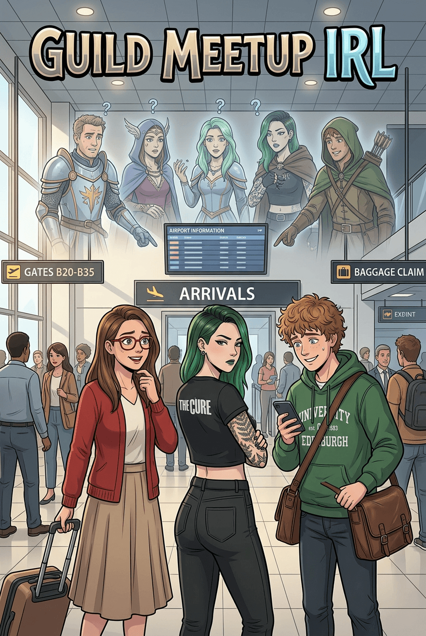 Guild Meetup IRL, a 10-page comic made with Comikaze