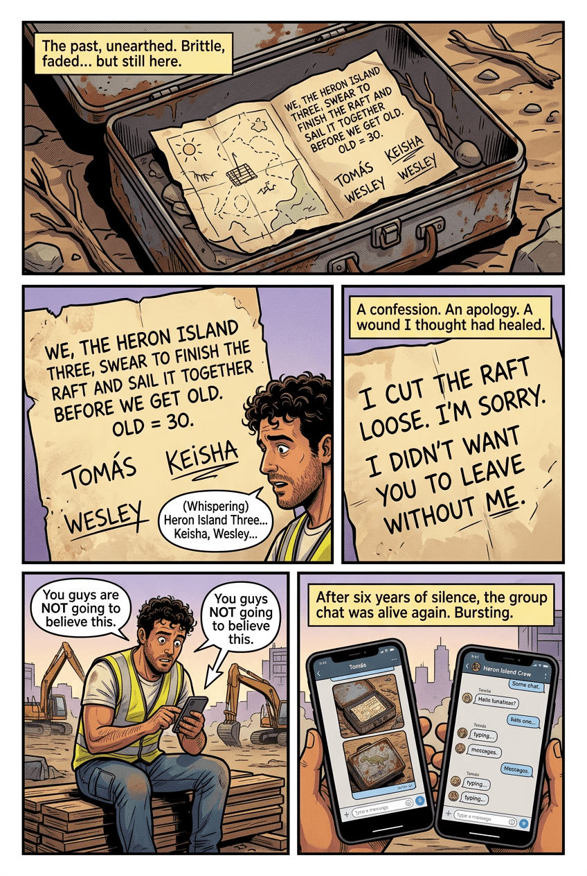 What We Buried, page 2 of 10, Comic Book style