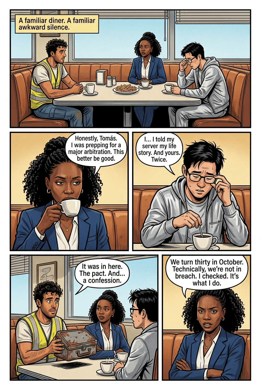 What We Buried, page 3 of 10, Comic Book style