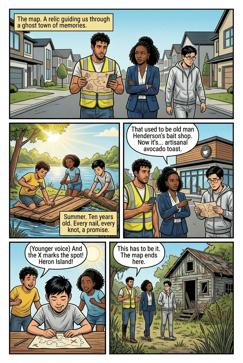 What We Buried, page 4 of 10, Comic Book style