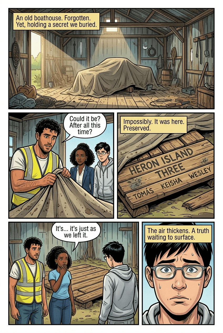 What We Buried, page 5 of 10, Comic Book style