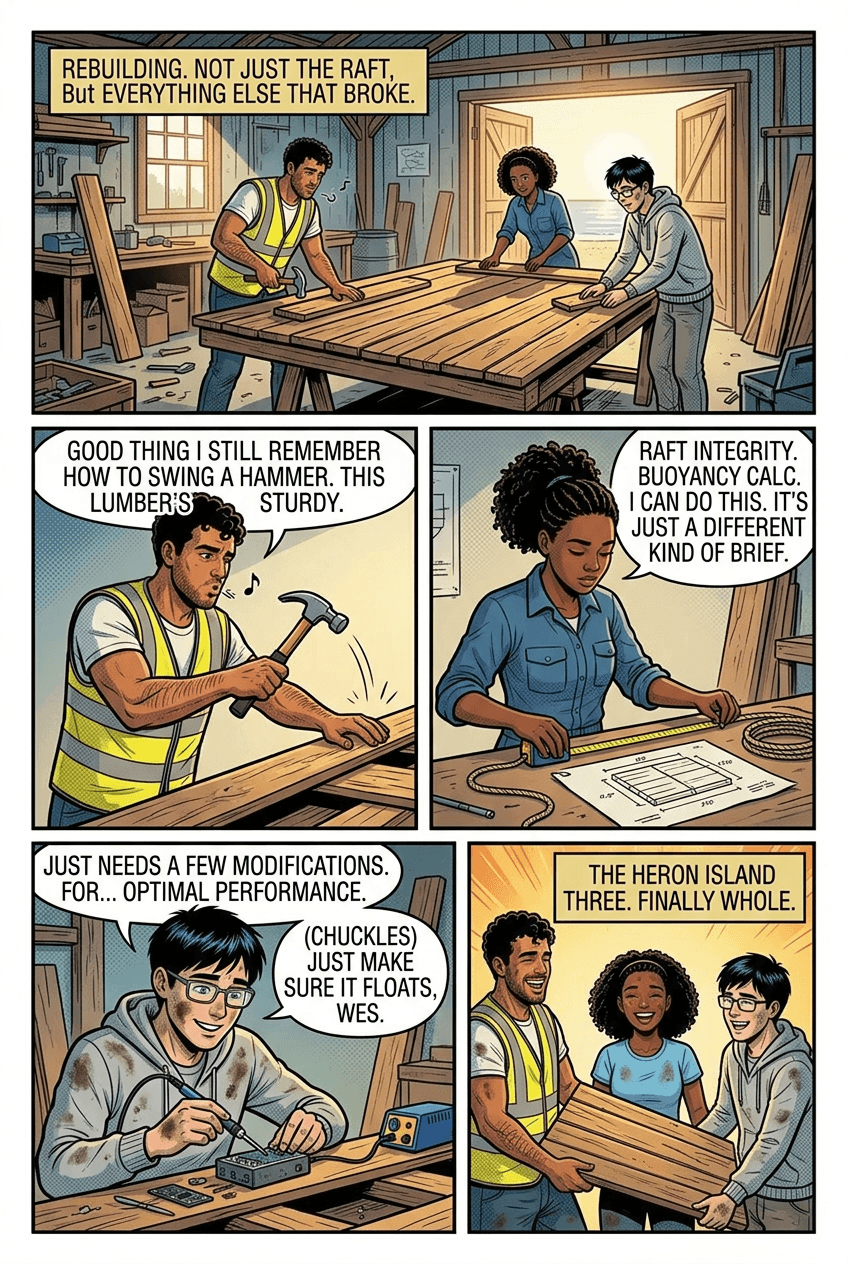 What We Buried, page 8 of 10, Comic Book style