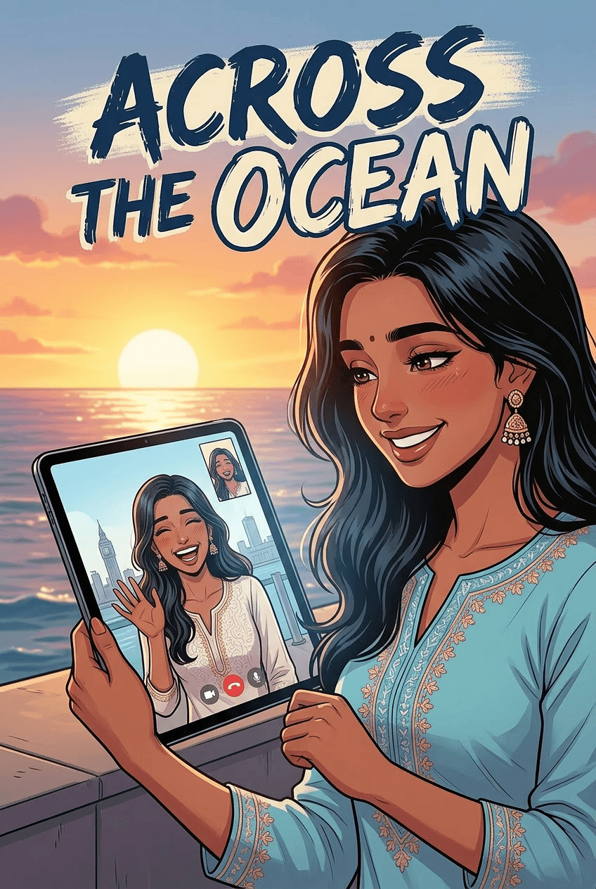 Across the Ocean, a 5-page comic made with Comikaze