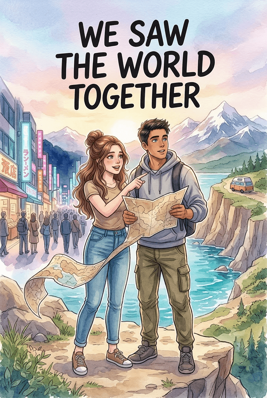 We Saw the World Together, a 5-page comic made with Comikaze