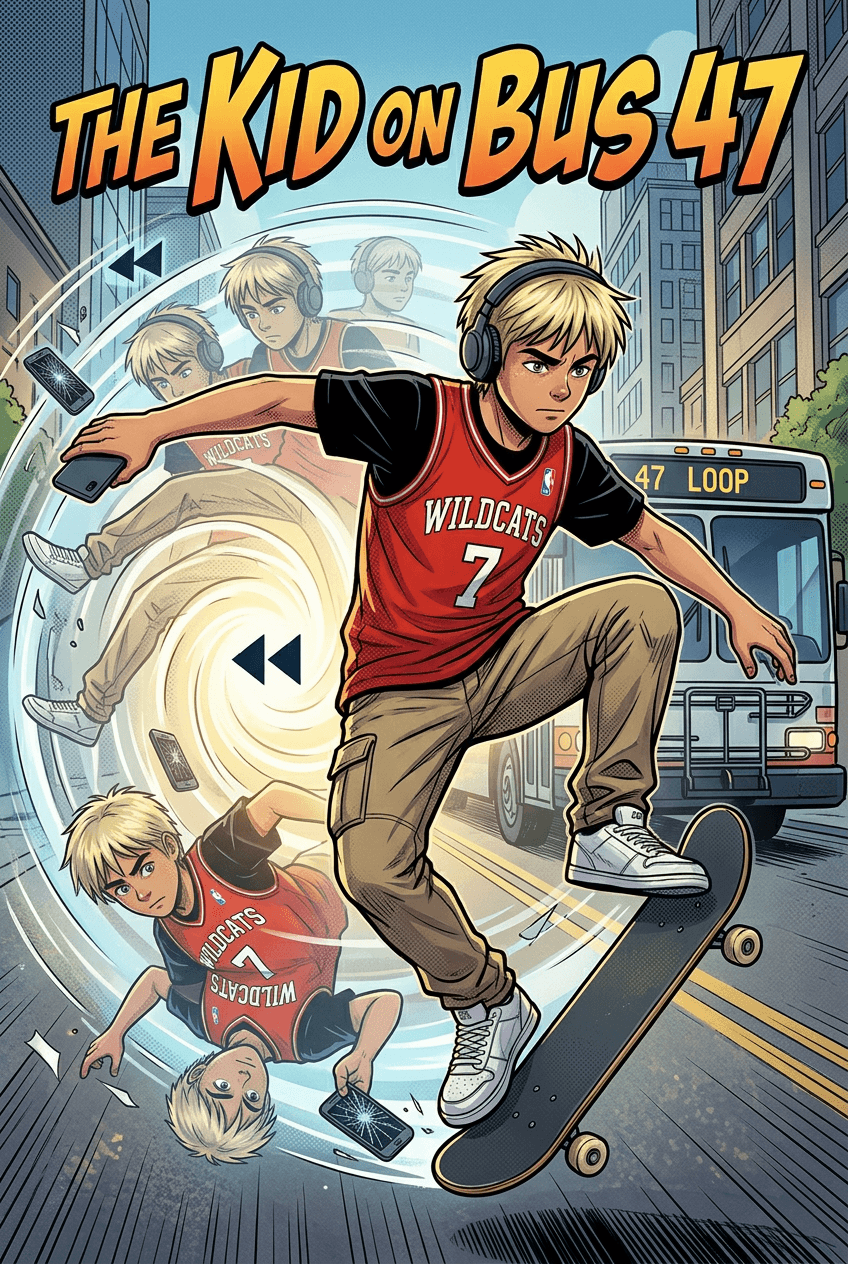 The Kid on Bus 47, a 10-page comic made with Comikaze