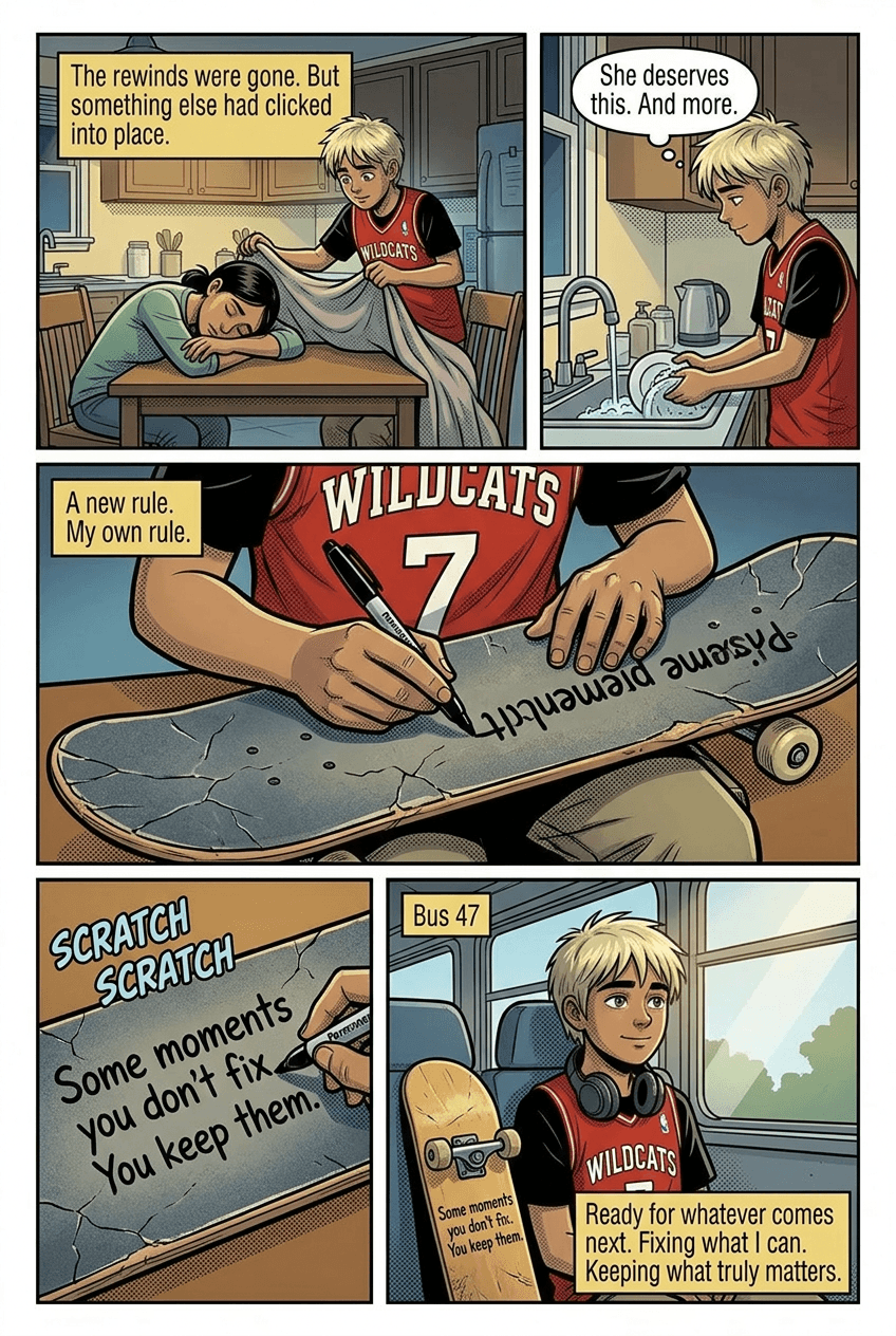 The Kid on Bus 47, page 10 of 10, Comic Book style