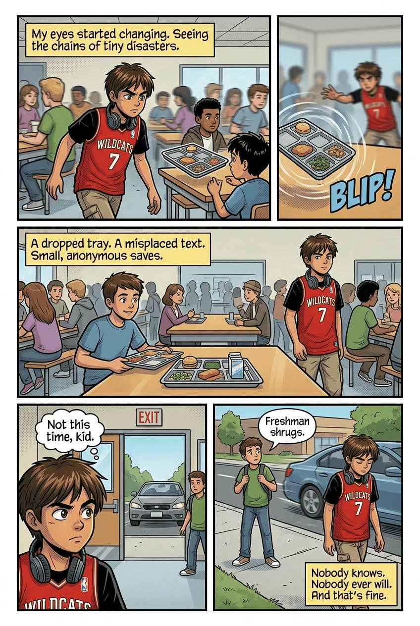 The Kid on Bus 47, page 4 of 10, Comic Book style