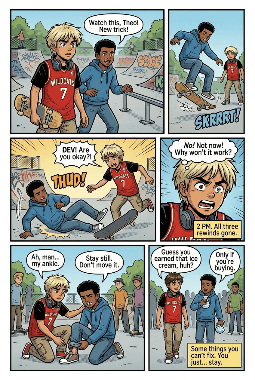 The Kid on Bus 47, page 5 of 10, Comic Book style