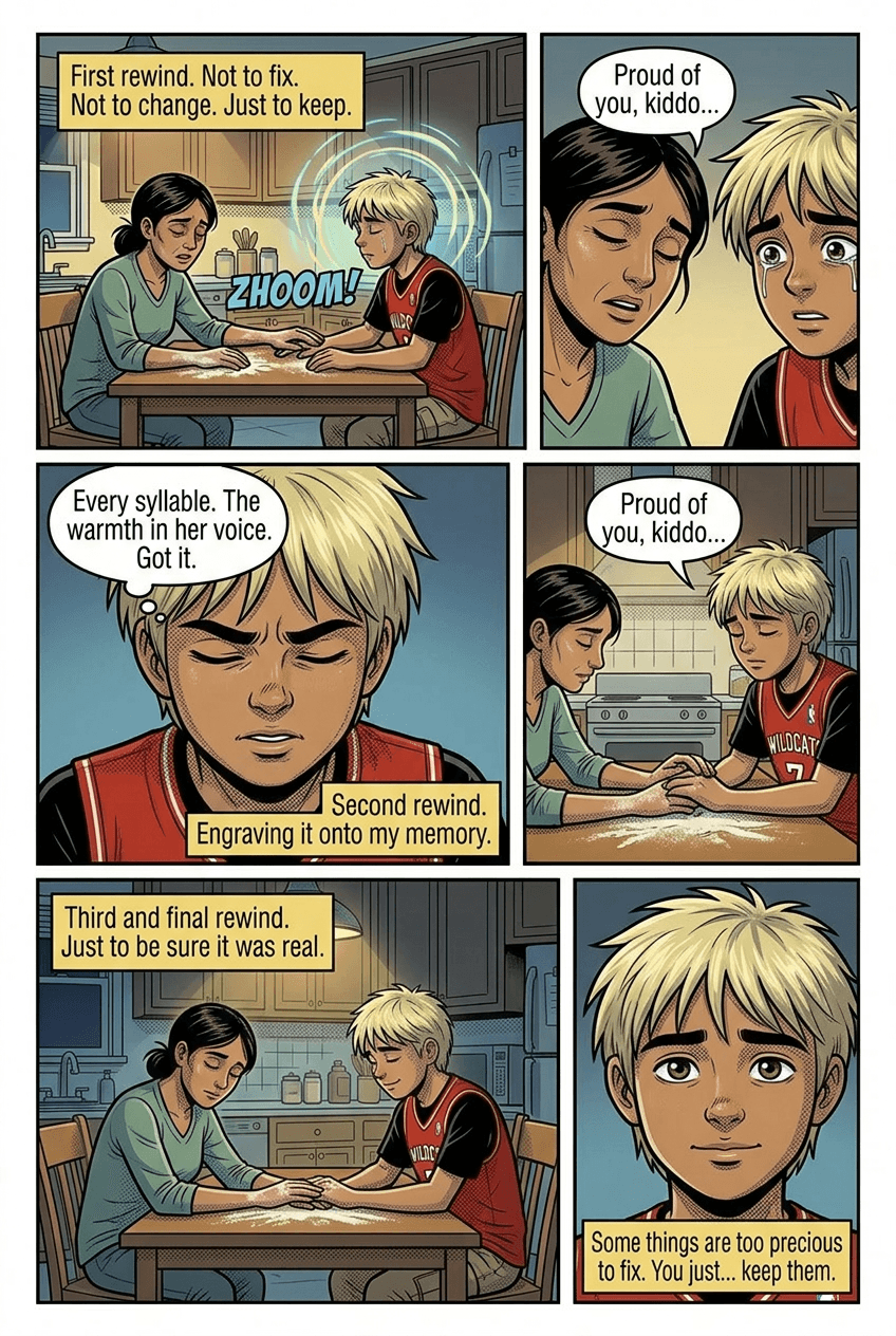 The Kid on Bus 47, page 9 of 10, Comic Book style