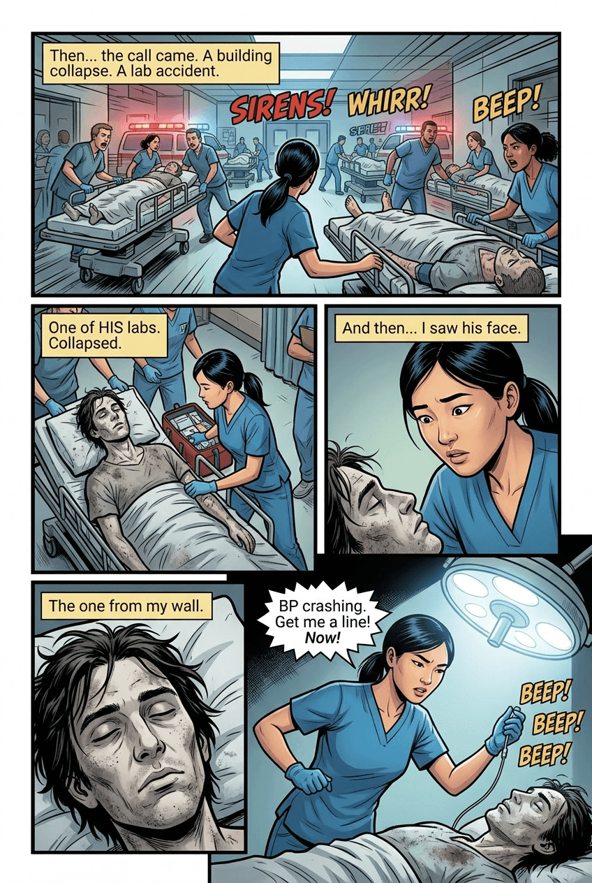 Night Shift, page 5 of 10, Superhero style