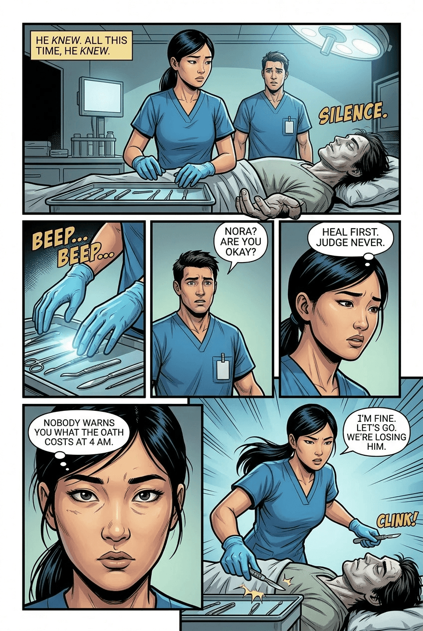 Night Shift, page 7 of 10, Superhero style