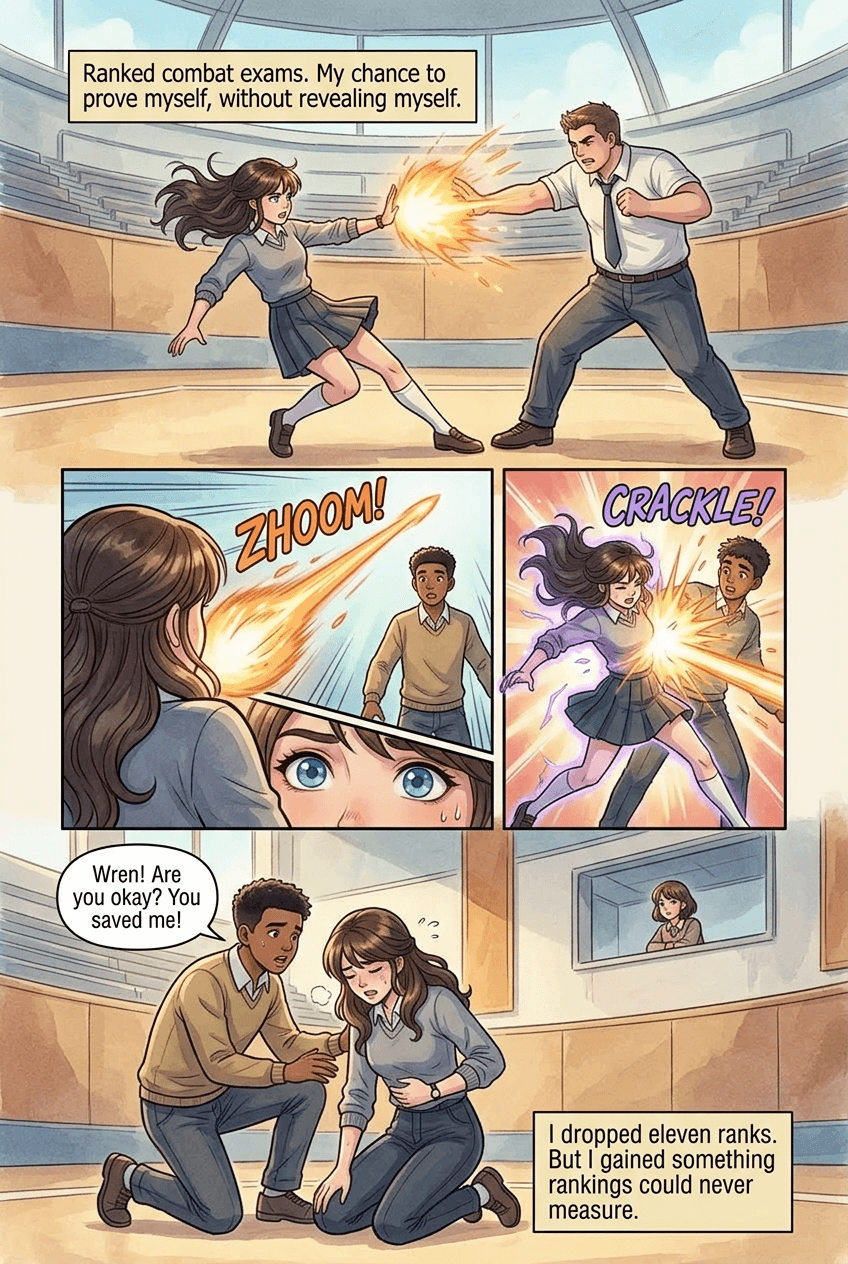The Villain's Daughter, page 4 of 10, Anime Film style